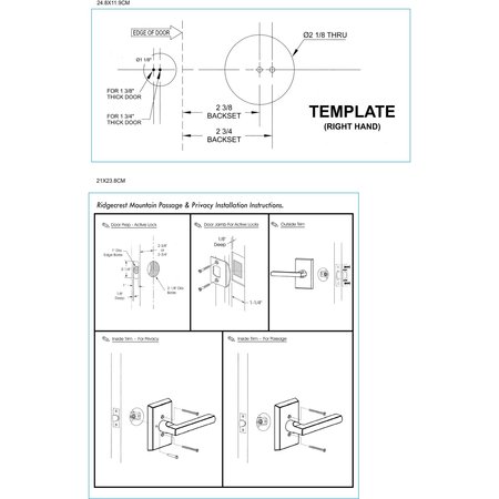 Sure-Loc Hardware Sure-Loc Hardware Logan Passage Lever, Satin Brass LN101 SB